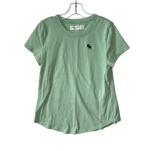 Abercrombie Kids Short Sleeve Sea Foam Green Crewneck T-Shirt Size 9/10